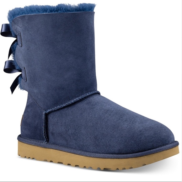 UGG Shoes - UGG Blue Bow Striped Boots